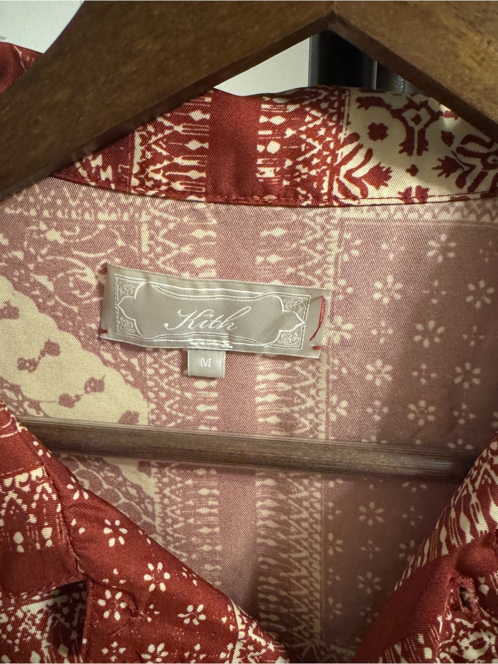 Kith Women's Rust Red Printed Jean Jacket